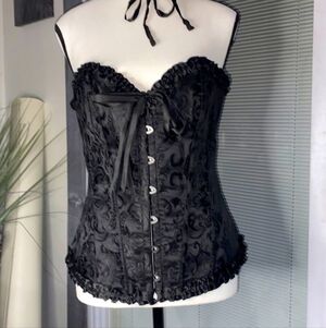 Elegant Black Lace Corset